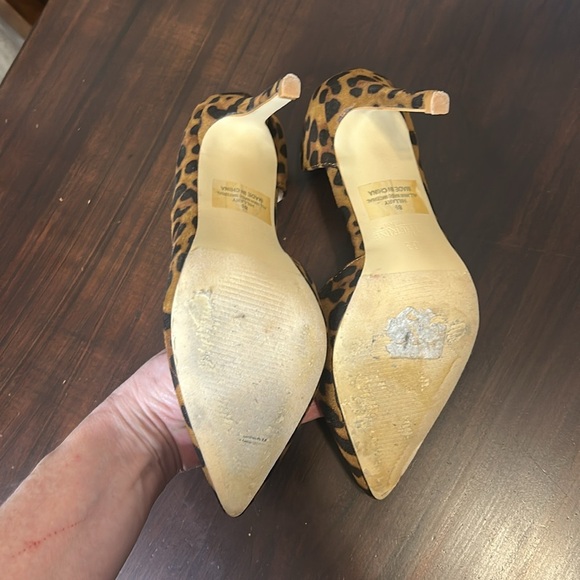 Catherine Malandrino Hillary Heels Cheetah Animal Print Dress Shoes Pumps 8.5 - Picture 15 of 15